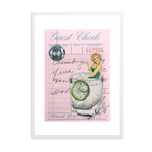 Load image into Gallery viewer, Guest Check Cocktail Disco Pink | Wall Art