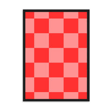 Load image into Gallery viewer, Checkered Red & Pink | Wall Art