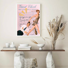 Load image into Gallery viewer, Guest Check Love Couple Pink II | Wall Art