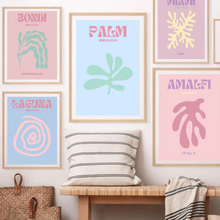 Load image into Gallery viewer, Preppy Pastel Beach I Set of 3 | Gallery Wall