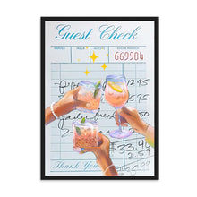 Load image into Gallery viewer, Guest Check Cheers Blue | Wall Art