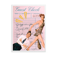 Load image into Gallery viewer, Guest Check Love Couple Pink II | Wall Art