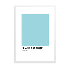 Load image into Gallery viewer, Island Paradise Blue Colour Swatch | Wall Art