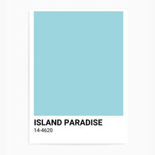Load image into Gallery viewer, Island Paradise Blue Colour Swatch | Wall Art