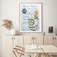 Load image into Gallery viewer, Guest Check Cocktail Disco Ball Blue | Wall Art