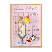 Load image into Gallery viewer, Guest Check Cocktail Dice Blue | Wall Art