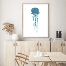 Load image into Gallery viewer, Jellyfish Blue I | Wall Art
