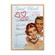 Load image into Gallery viewer, Guest Check Love Couple Necklace Blue | Wall Art