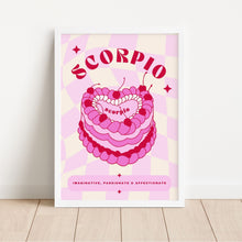 Load image into Gallery viewer, Scorpio Birthday Cake | Art Print