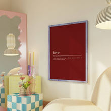 Load image into Gallery viewer, Love Definition Red