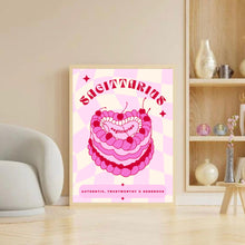 Load image into Gallery viewer, Sagittarius Birthday Cake | Art Print