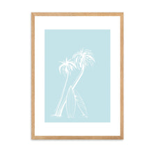 Load image into Gallery viewer, Palm Trees Light Blue | Wall Art