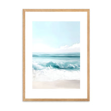 Load image into Gallery viewer, Crashing Waves Blue II | Wall Art