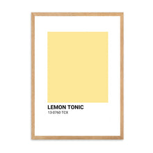 Load image into Gallery viewer, Lemon Tonic Yellow Colour Swatch | Wall Art