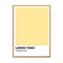Load image into Gallery viewer, Lemon Tonic Yellow Colour Swatch | Wall Art