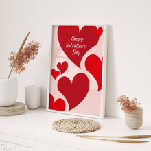 Load image into Gallery viewer, Happy Valentine’s Day Red Hearts