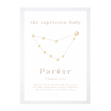 Load image into Gallery viewer, Personalised The Capricorn Baby Constellation
