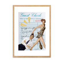 Load image into Gallery viewer, Guest Check Love Couple Blue II | Wall Art