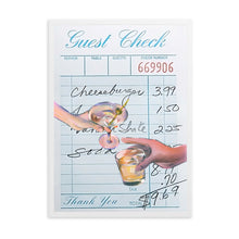 Load image into Gallery viewer, Guest Check Cheers Blue III | Wall Art