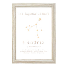 Load image into Gallery viewer, Personalised The Sagittarius Baby Constellation