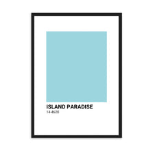 Load image into Gallery viewer, Island Paradise Blue Colour Swatch | Wall Art