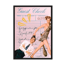 Load image into Gallery viewer, Guest Check Love Couple Pink II | Wall Art