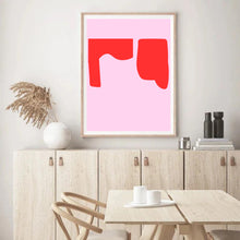 Load image into Gallery viewer, Red & Pink Abstract II | Wall Art