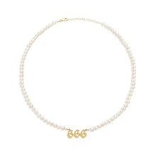 Load image into Gallery viewer, Angel Number Pearl Gold Necklaces
