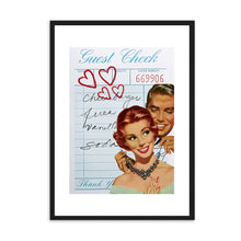 Load image into Gallery viewer, Guest Check Love Couple Necklace Blue | Wall Art