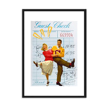 Load image into Gallery viewer, Guest Check Love Couple Blue III | Wall Art