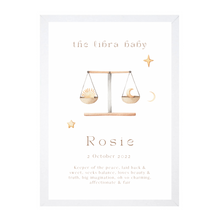 Load image into Gallery viewer, Personalised The Libra Baby
