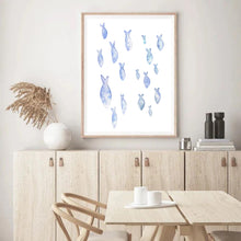 Load image into Gallery viewer, Little Fishies Blue | Wall Art