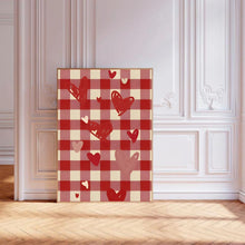 Load image into Gallery viewer, Checkered Hearts | Wall Art Print