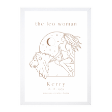Load image into Gallery viewer, Personalised 'The Leo Woman' Zodiac