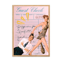 Load image into Gallery viewer, Guest Check Love Couple Pink II | Wall Art