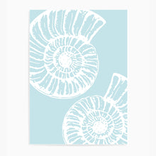 Load image into Gallery viewer, Seashells Light Blue | Wall Art