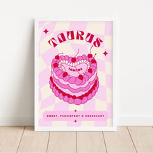 Load image into Gallery viewer, Taurus Birthday Cake| Art Print