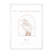Load image into Gallery viewer, Personalised 'The Capricorn Woman' Zodiac