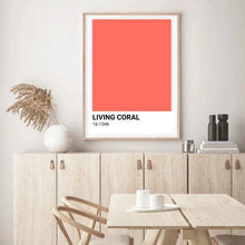 Load image into Gallery viewer, Living Coral Colour Swatch | Wall Art