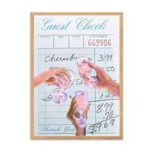 Load image into Gallery viewer, Guest Check Cheers Blue V | Wall Art