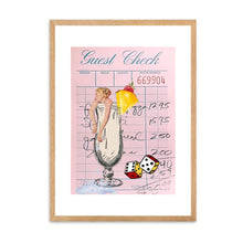 Load image into Gallery viewer, Guest Check Cocktail Dice Blue | Wall Art