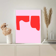 Load image into Gallery viewer, Red & Pink Abstract II | Wall Art