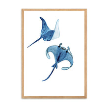 Load image into Gallery viewer, Stingrays Blue | Wall Art