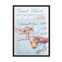 Load image into Gallery viewer, Guest Check Cheers Blue III | Wall Art