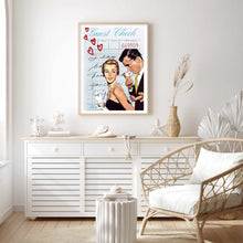 Load image into Gallery viewer, Guest Check Love Couple Blue | Wall Art