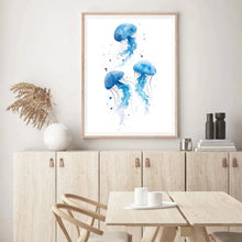 Load image into Gallery viewer, Jellyfish Blue III | Wall Art