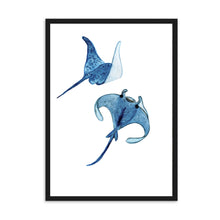 Load image into Gallery viewer, Stingrays Blue | Wall Art