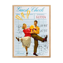 Load image into Gallery viewer, Guest Check Love Couple Blue III | Wall Art