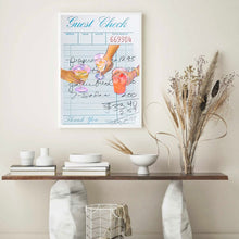 Load image into Gallery viewer, Guest Check Cheers Blue IV | Wall Art
