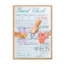 Load image into Gallery viewer, Guest Check Cheers Blue IV | Wall Art